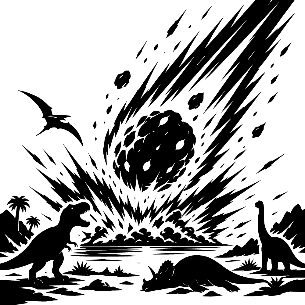 Meteorito chocando violentamente — archivo SVG
