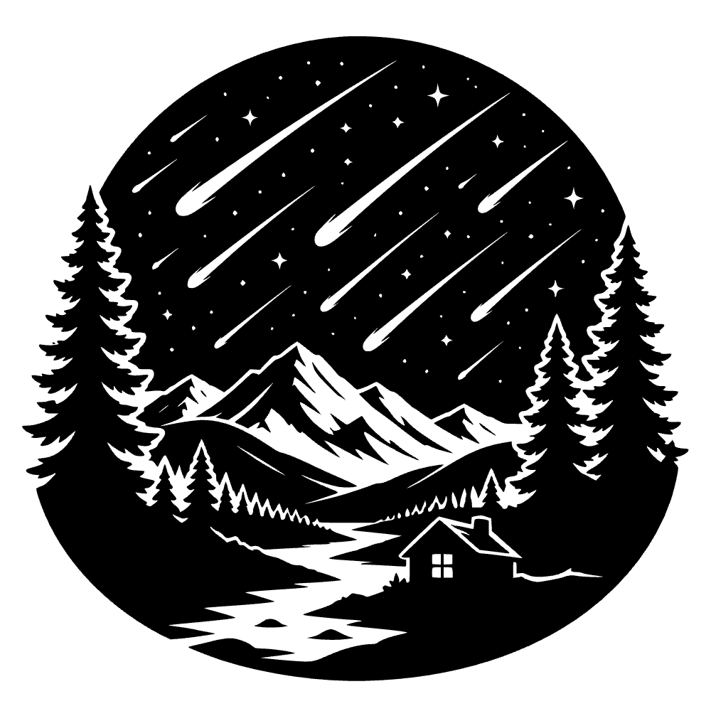 Icono de lluvia de meteoros — archivo SVG