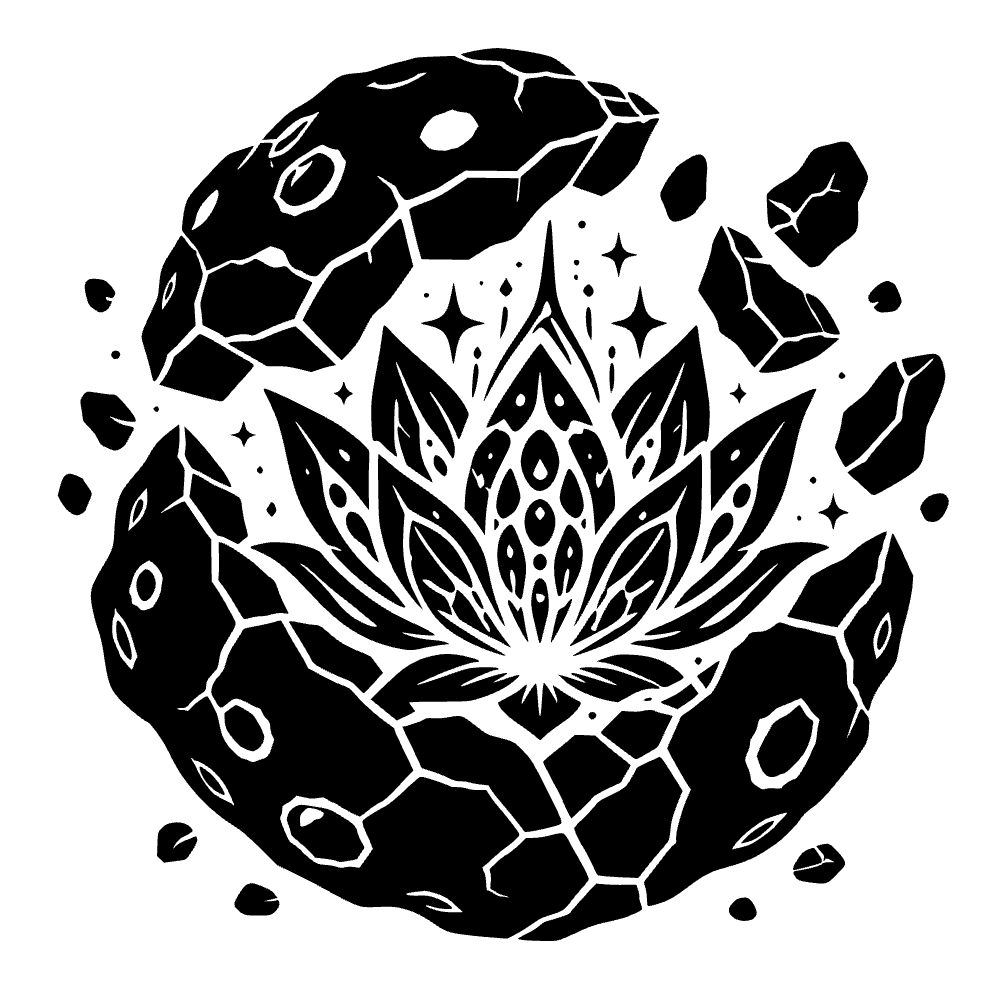 Meteorito rompiendo y revelando — archivo SVG