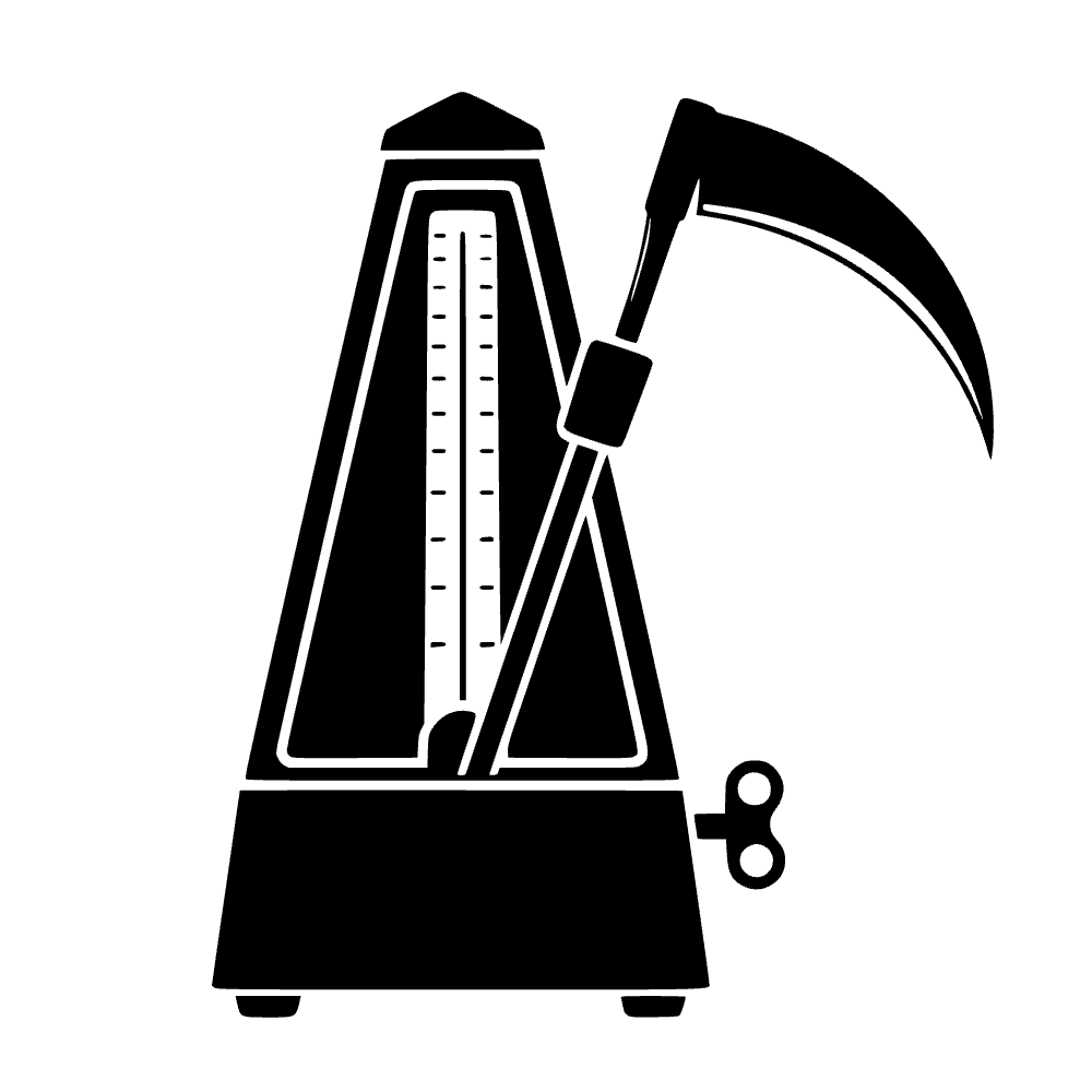 Metronome Ticking Icon SVG SVG cut file preview