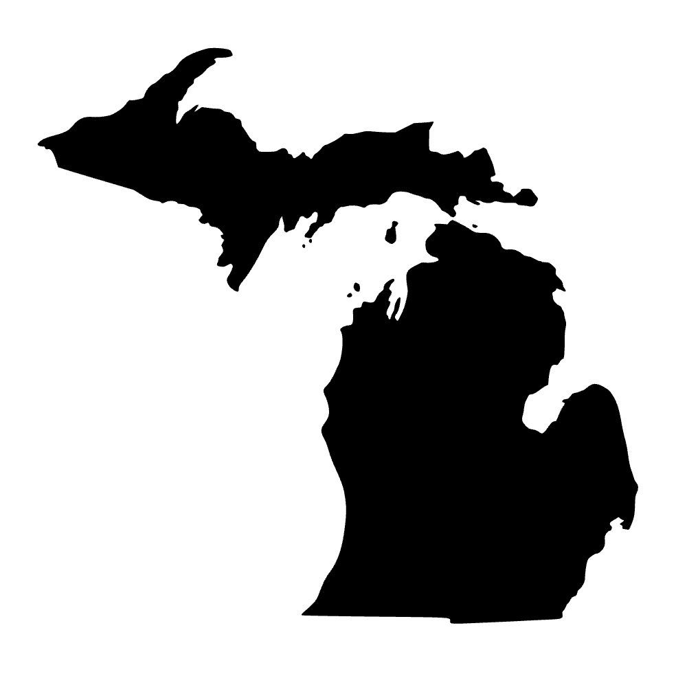 Mapa de Michigan — archivo SVG