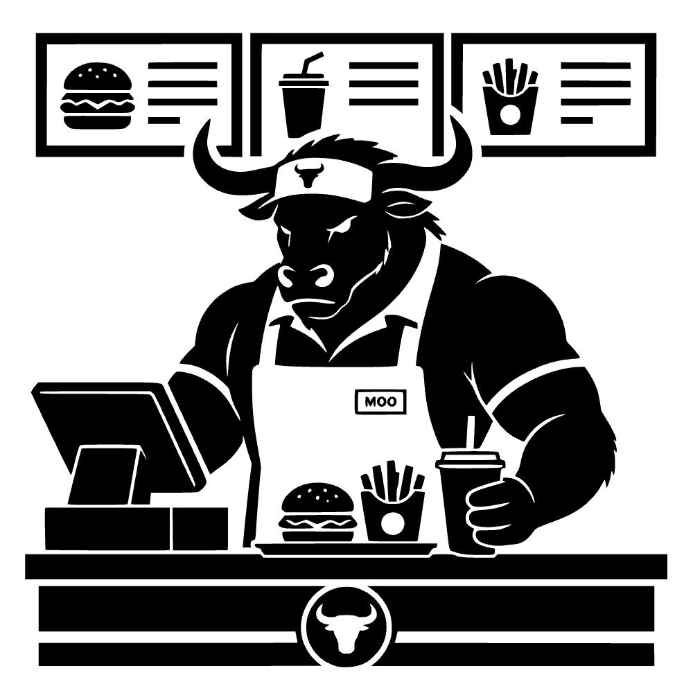 Minotauro detrás del mostrador — archivo SVG