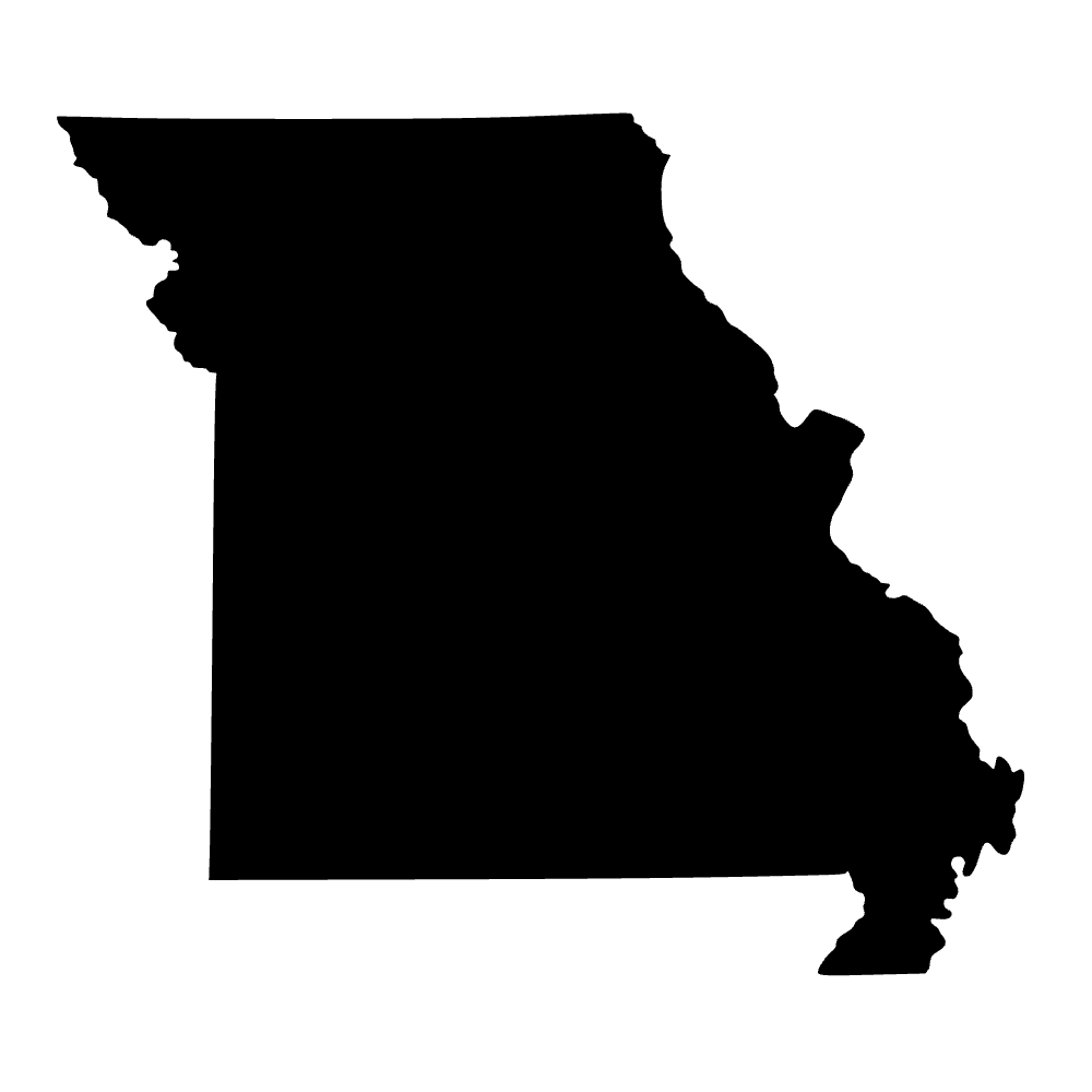 Mapa de Missouri — archivo SVG