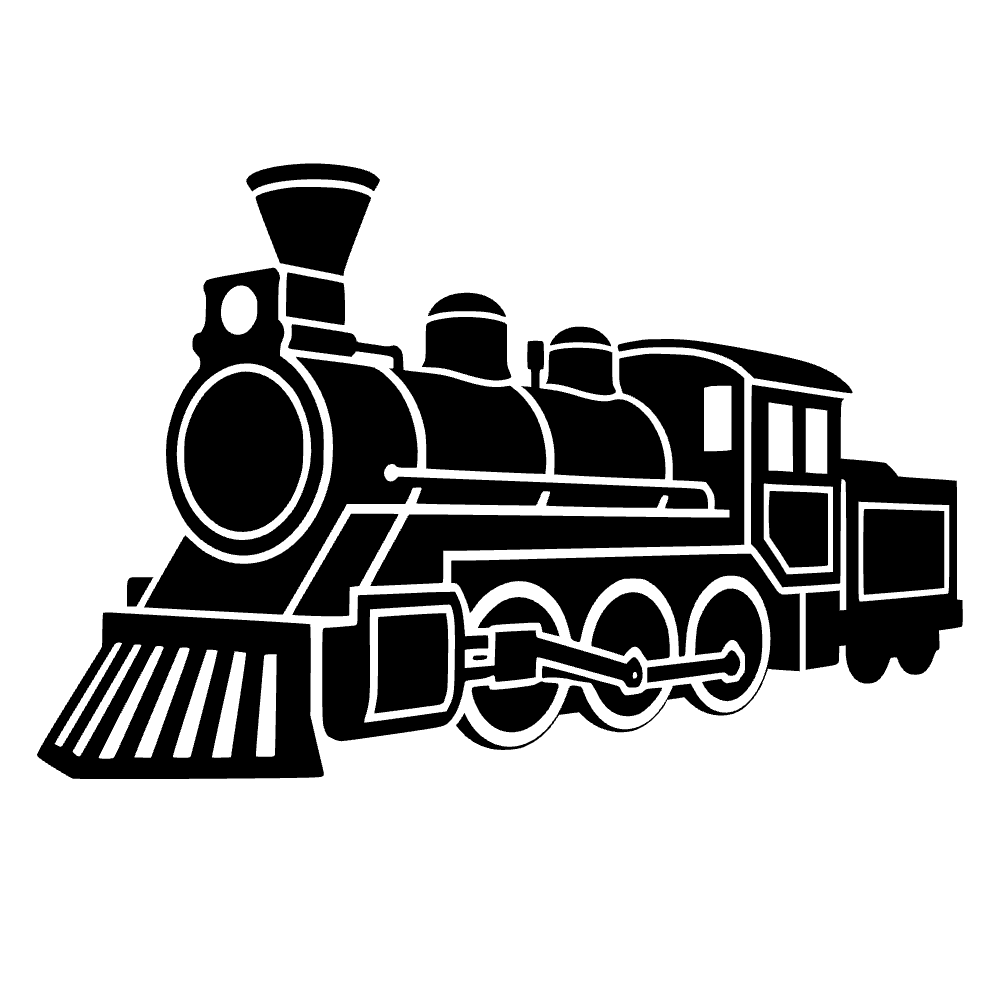 Locomotora de tren modelo — archivo SVG