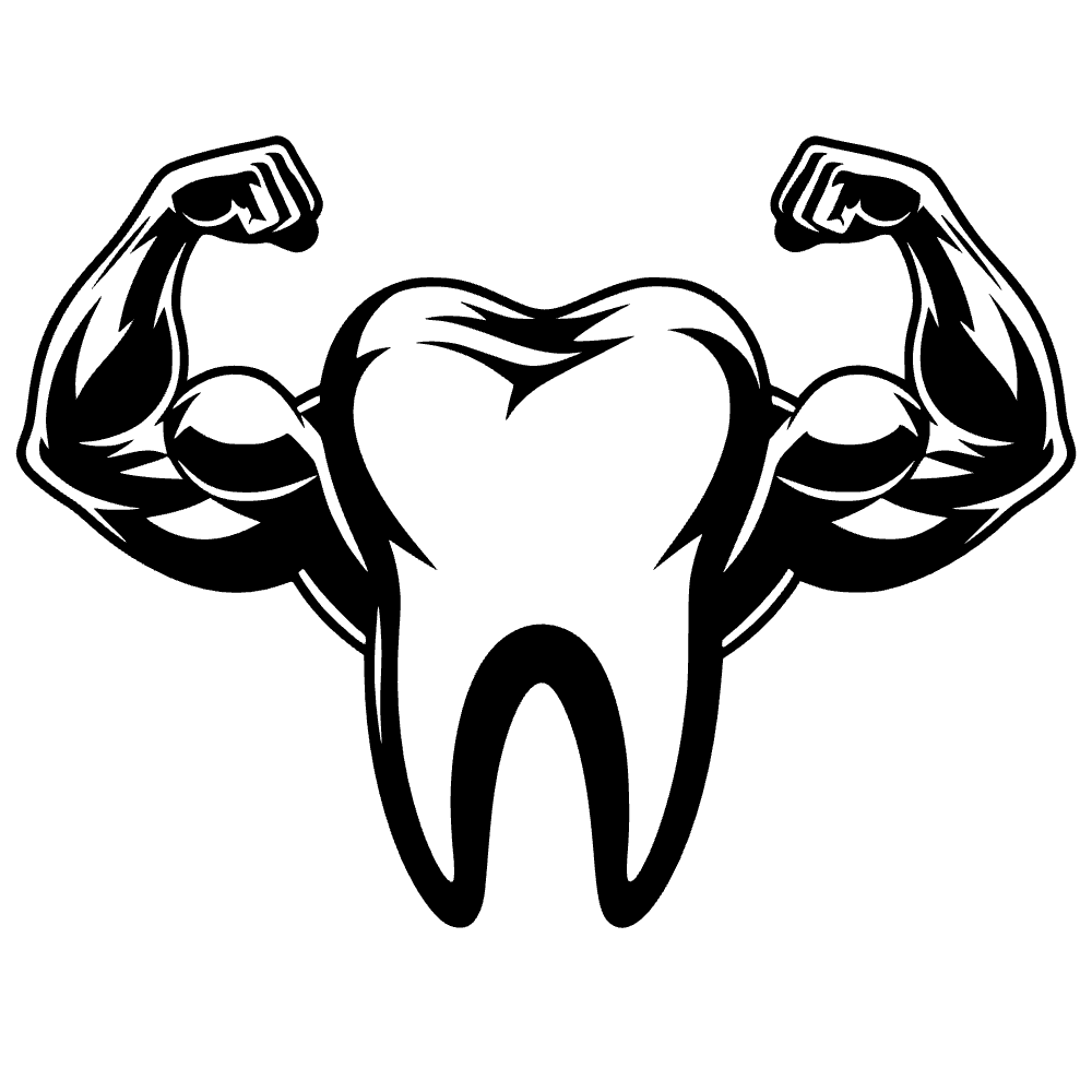 Molar Tooth Muscular Icon SVG cut file preview