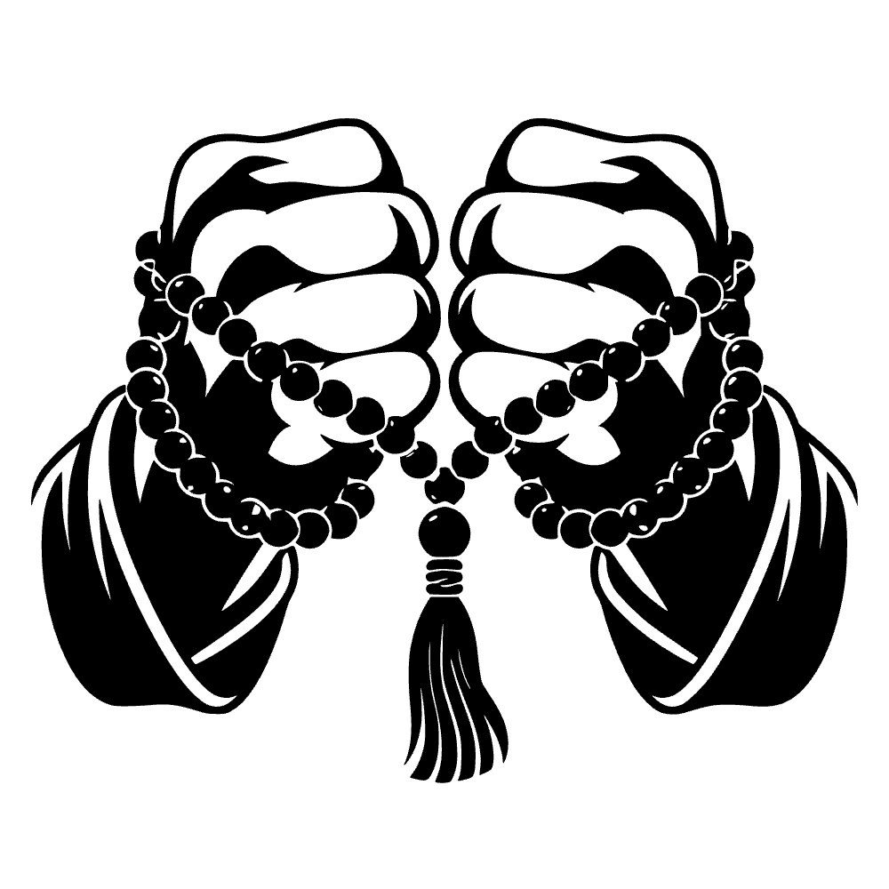 Cuentas de oración de monje — archivo SVG