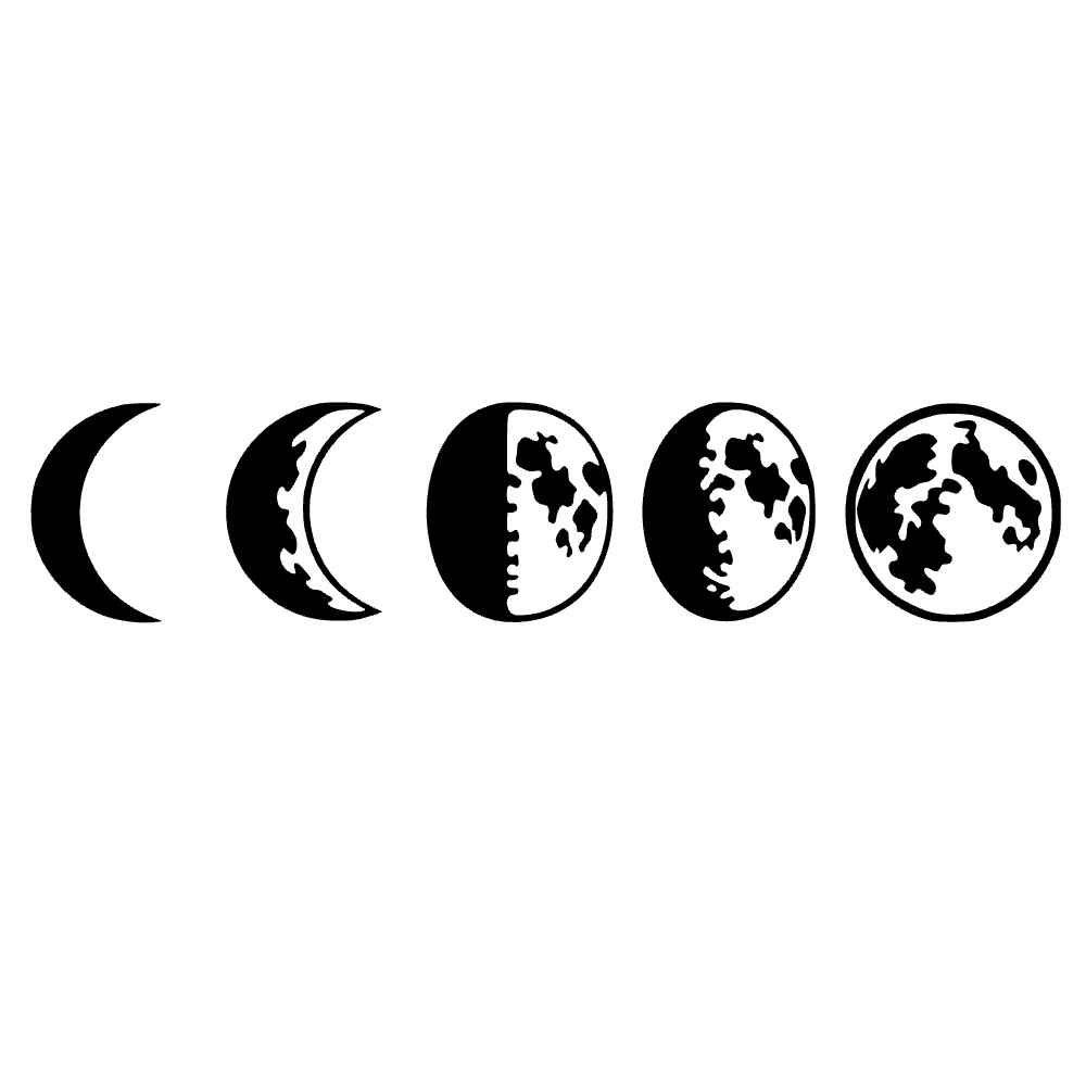Fases de la luna — archivo SVG