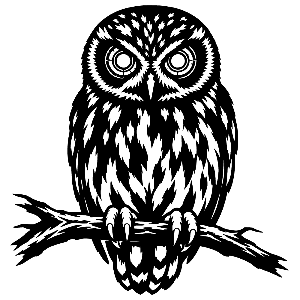 Búho morepork ícono — archivo SVG
