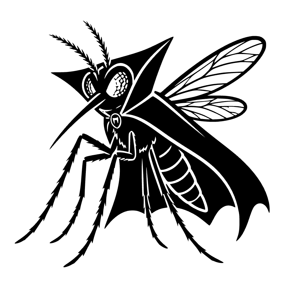 Mosquito con capa de vampiro — archivo SVG