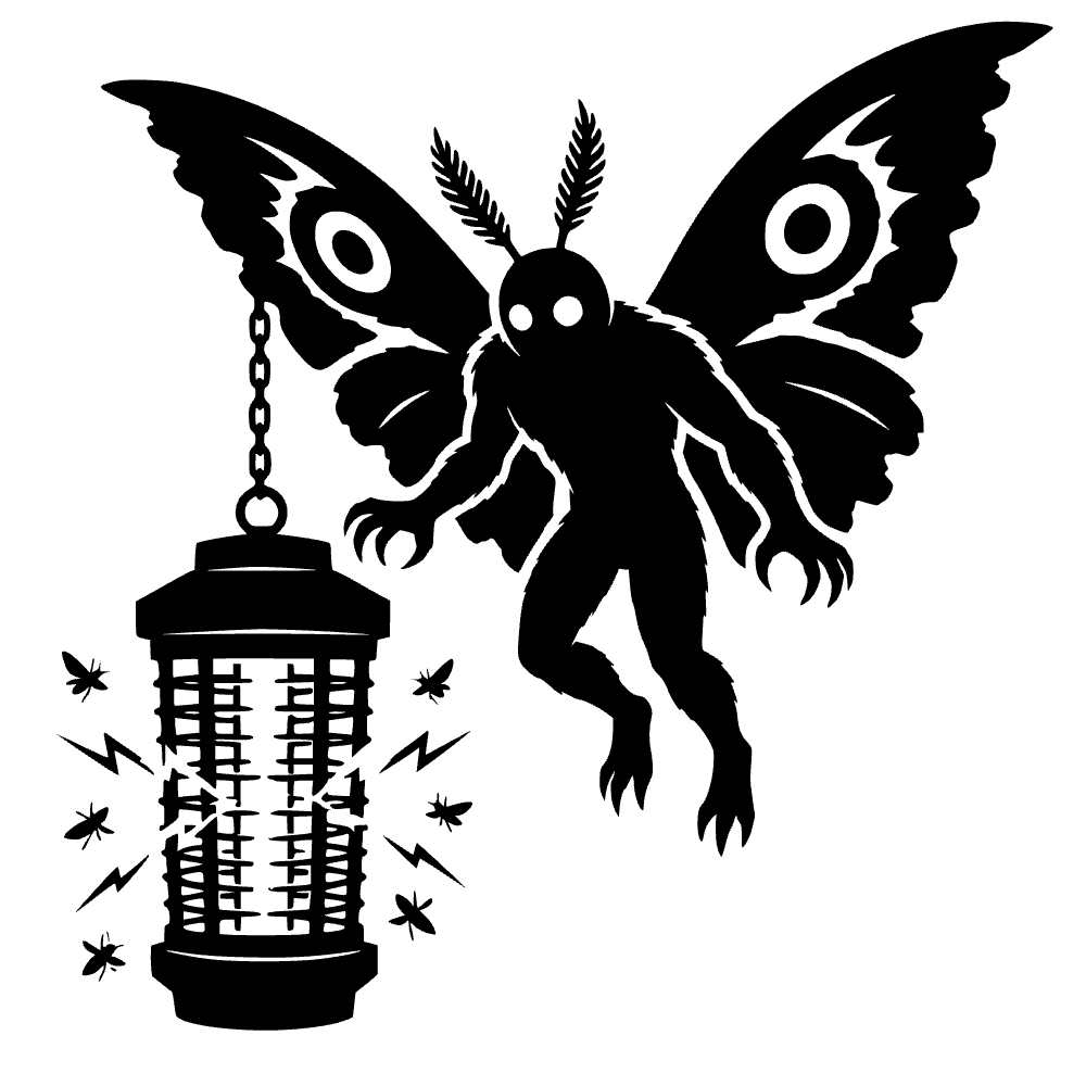 Mothman flotando — archivo SVG