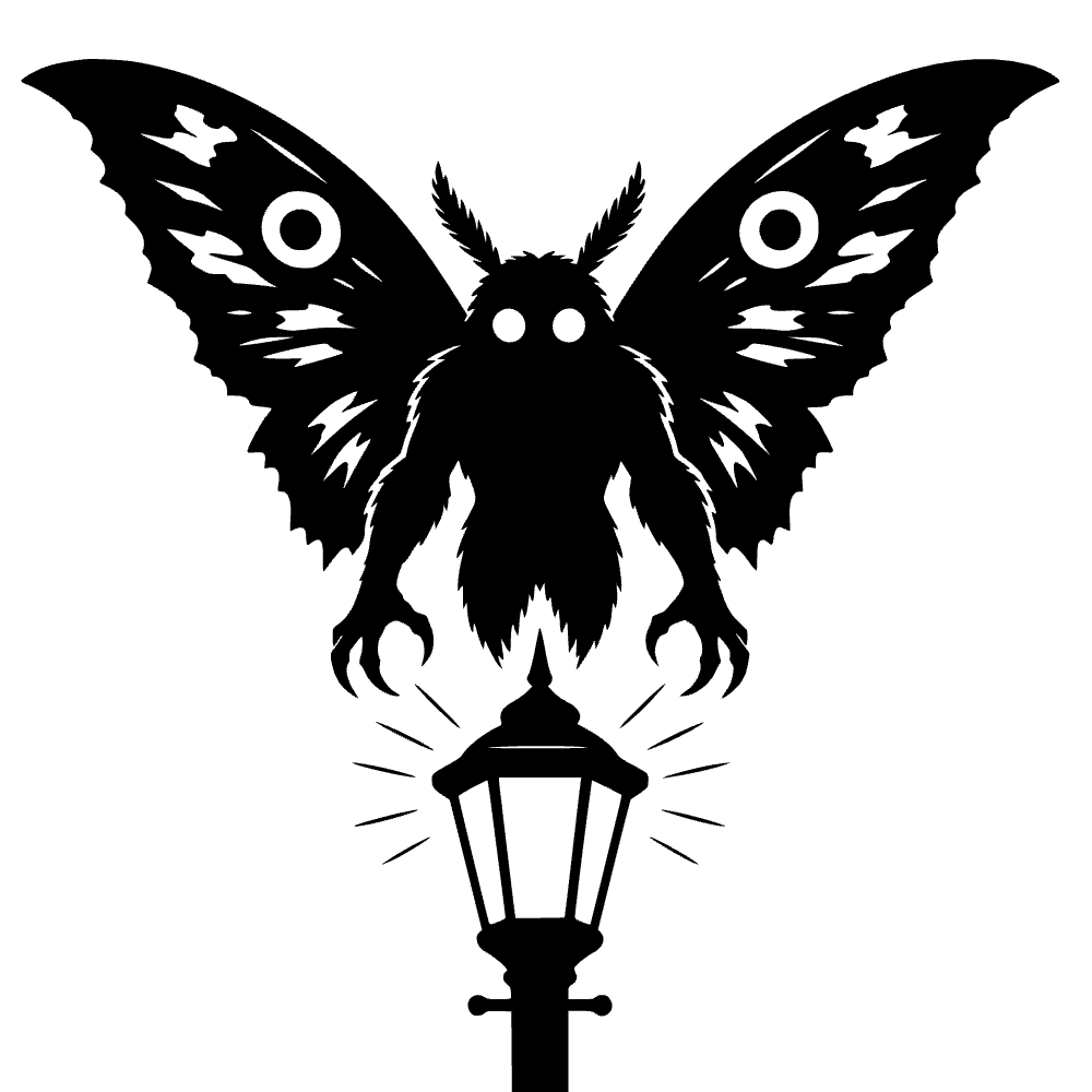 Mothman Hovering SVG cut file preview