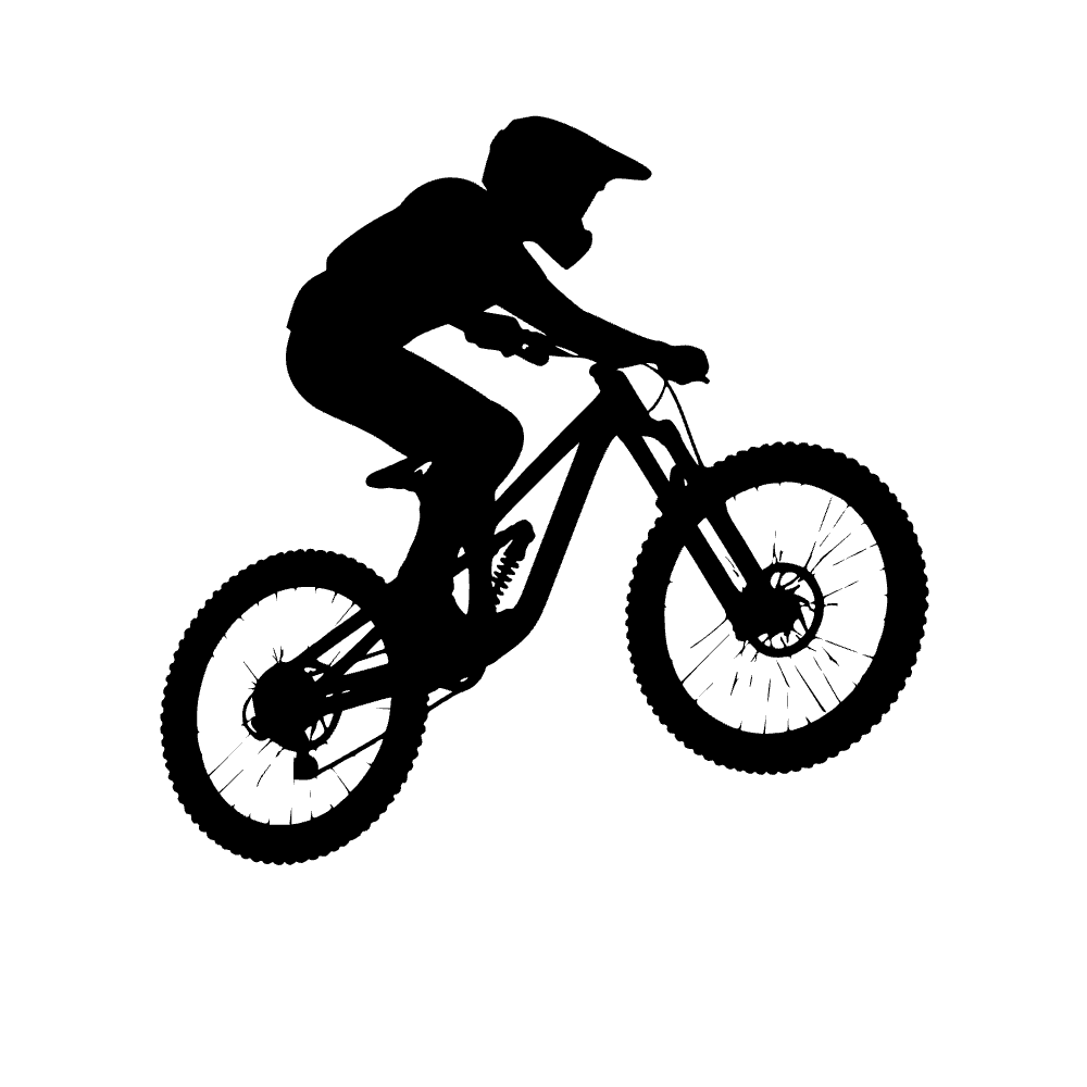 Mountain Bike Jump Icon SVG cut file preview