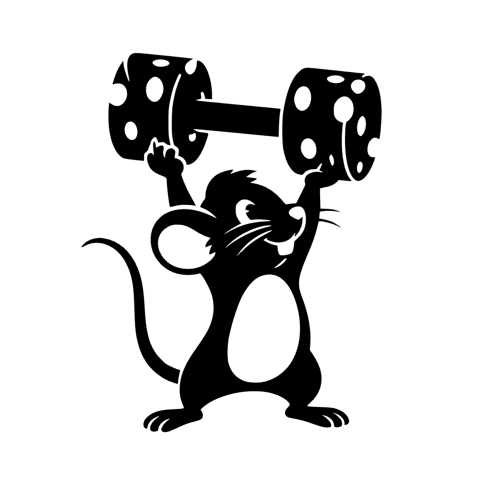 Mouse Lifting Cheese Icon SVG SVG cut file preview