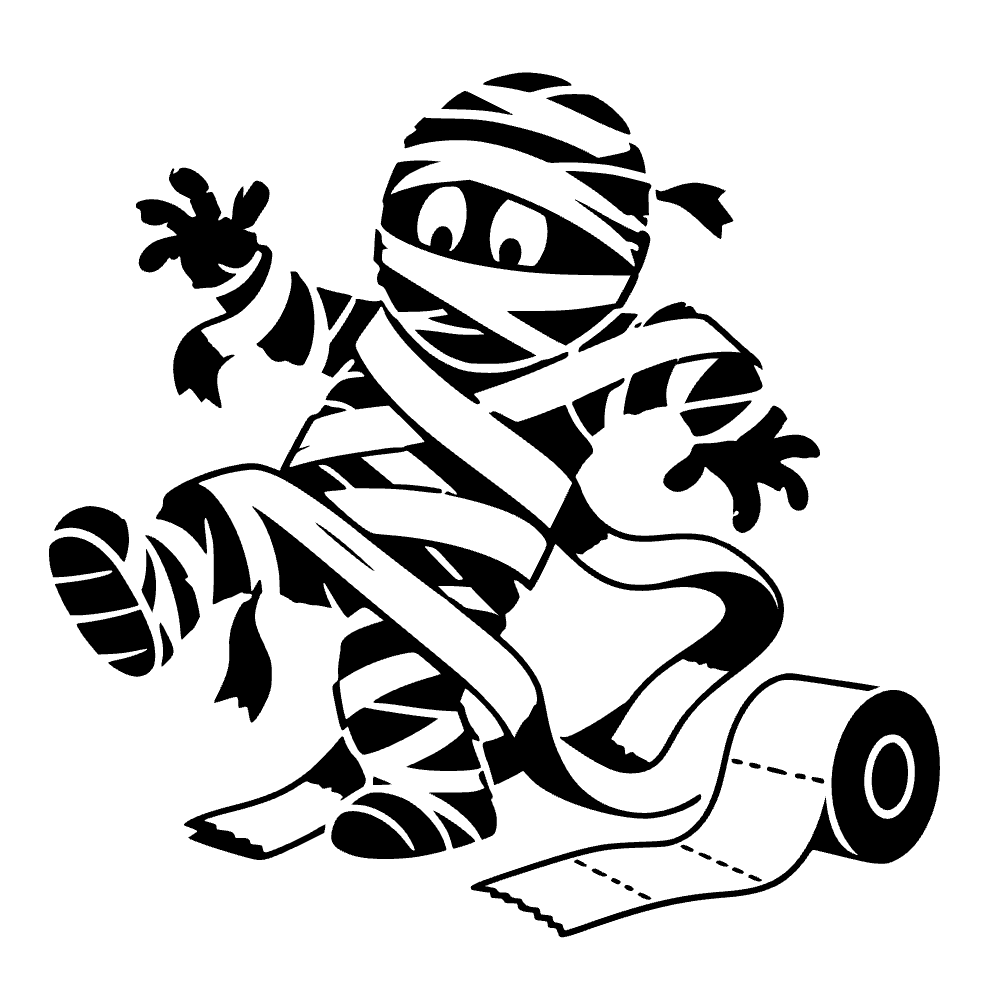 Mummy Getting Its Bandages Icon SVG cut file preview