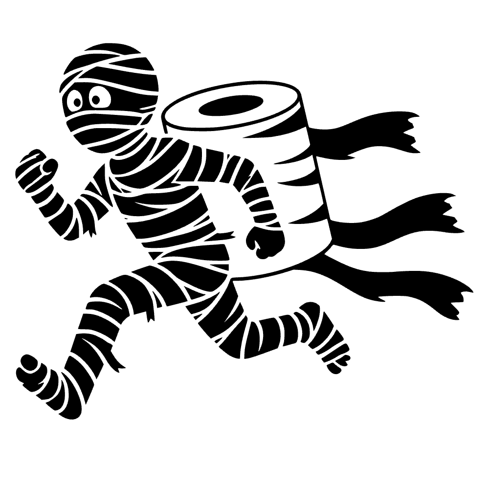 Mummy Running Away SVG SVG cut file preview