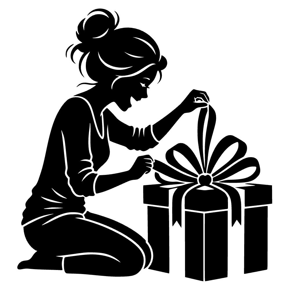 Mummy Unwrapping Gift SVG cut file