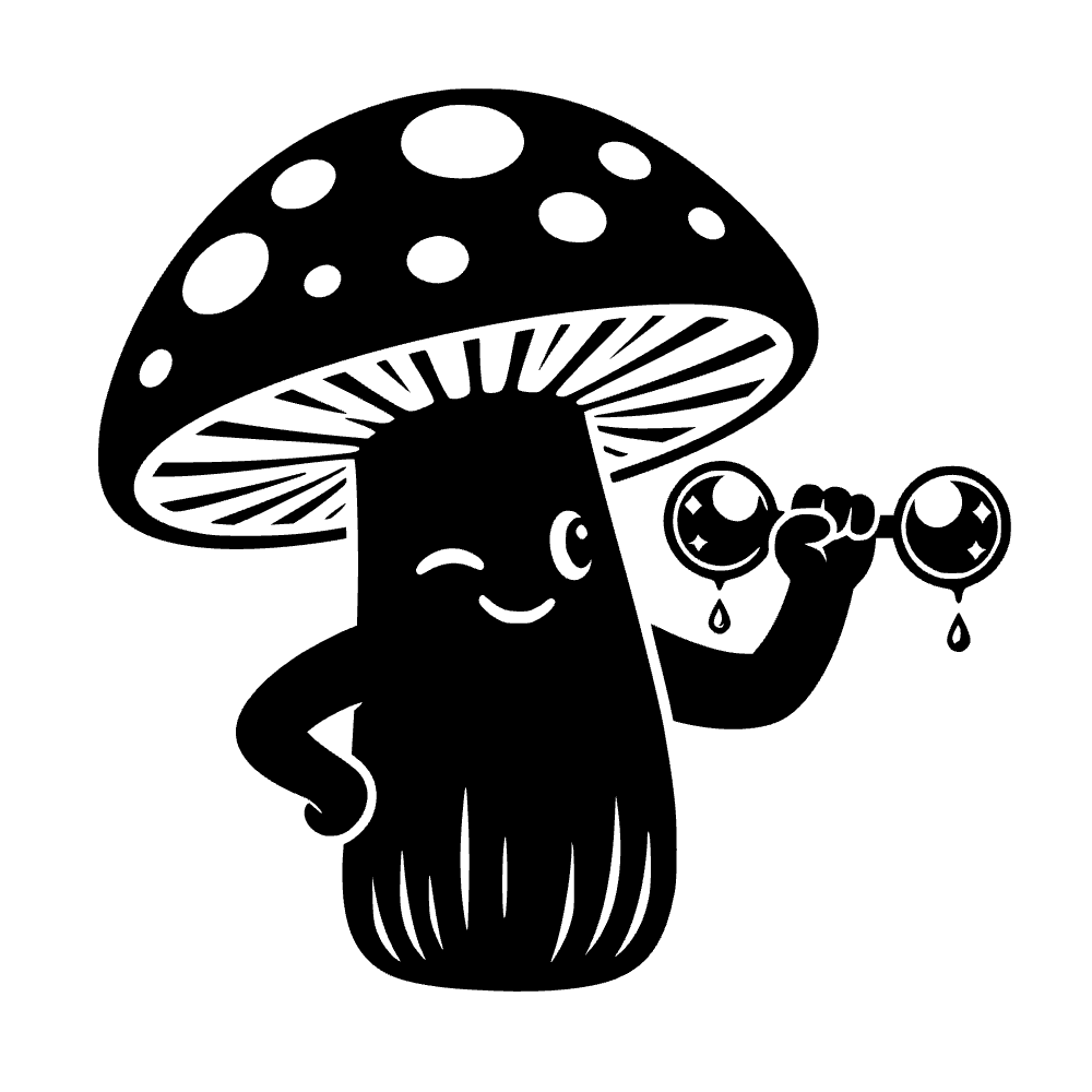 Hongo levantando pesas — archivo SVG