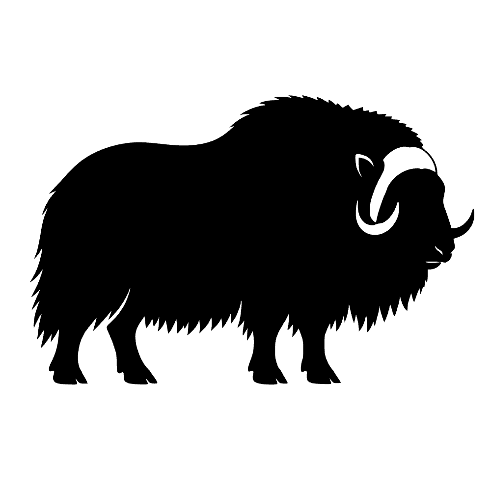 Bisonte de musgo — archivo SVG