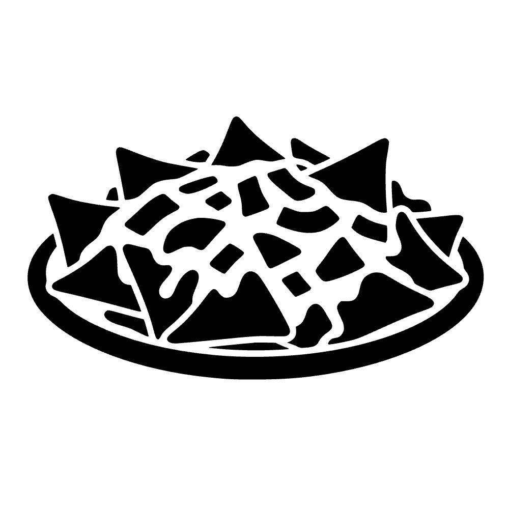 Plato de nachos — archivo SVG