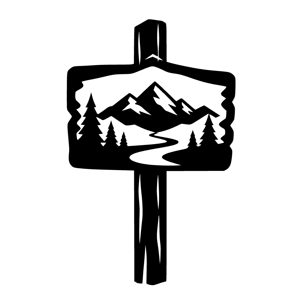 Cartel de parque nacional — archivo SVG