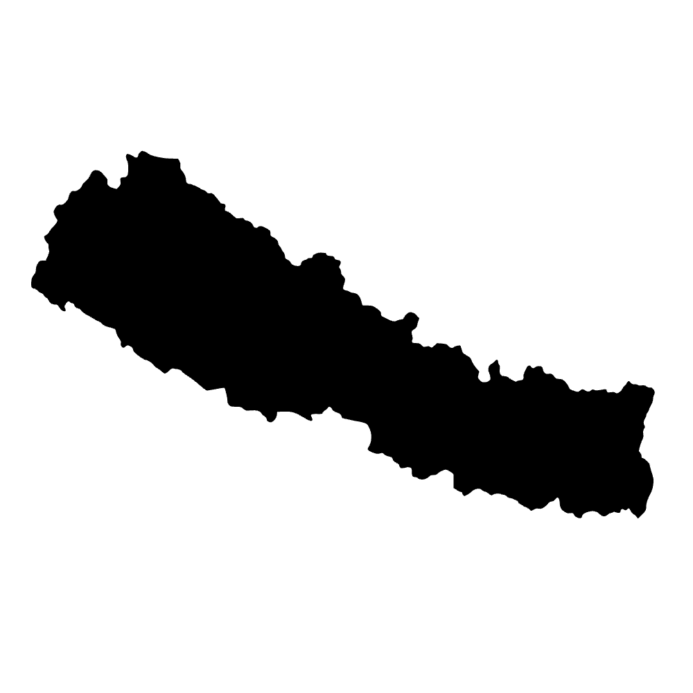 Mapa de Nepal — archivo SVG