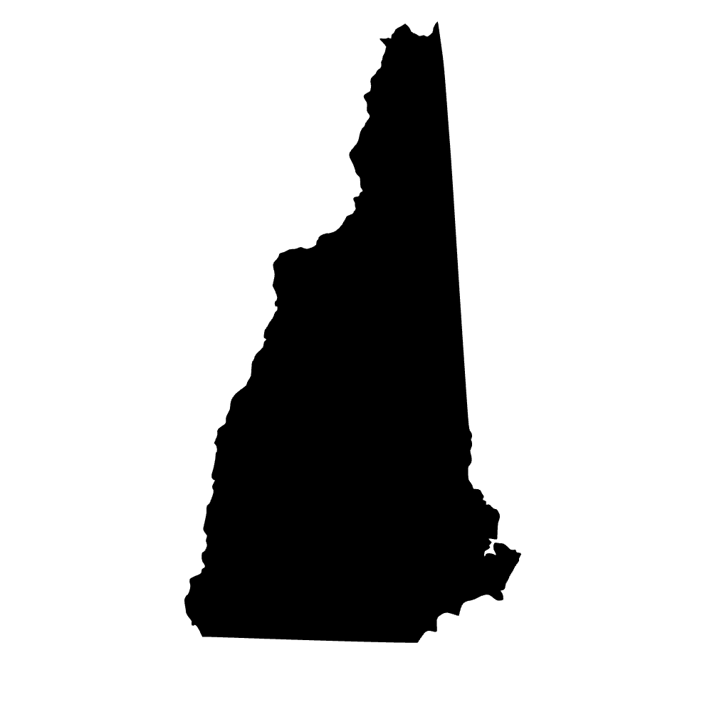 Mapa de New Hampshire — archivo SVG
