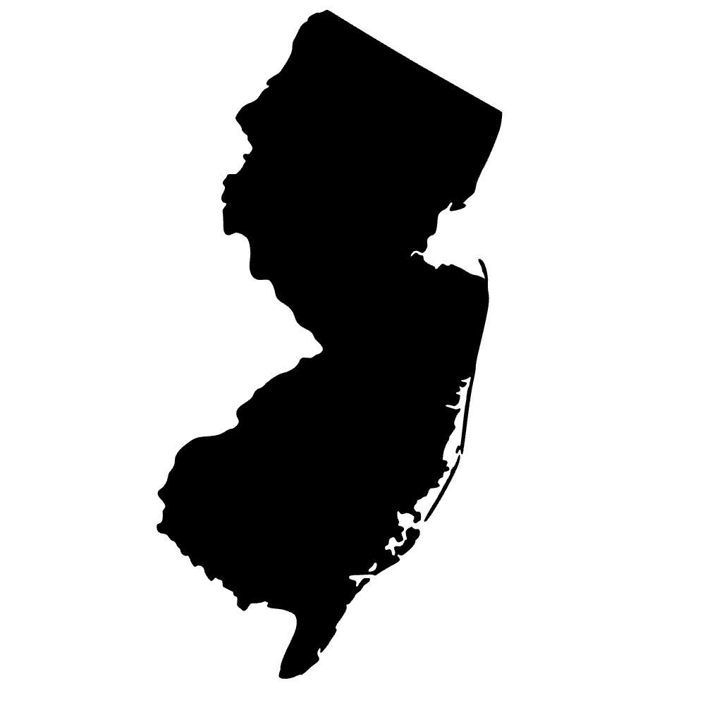 Mapa de Nueva Jersey — archivo SVG