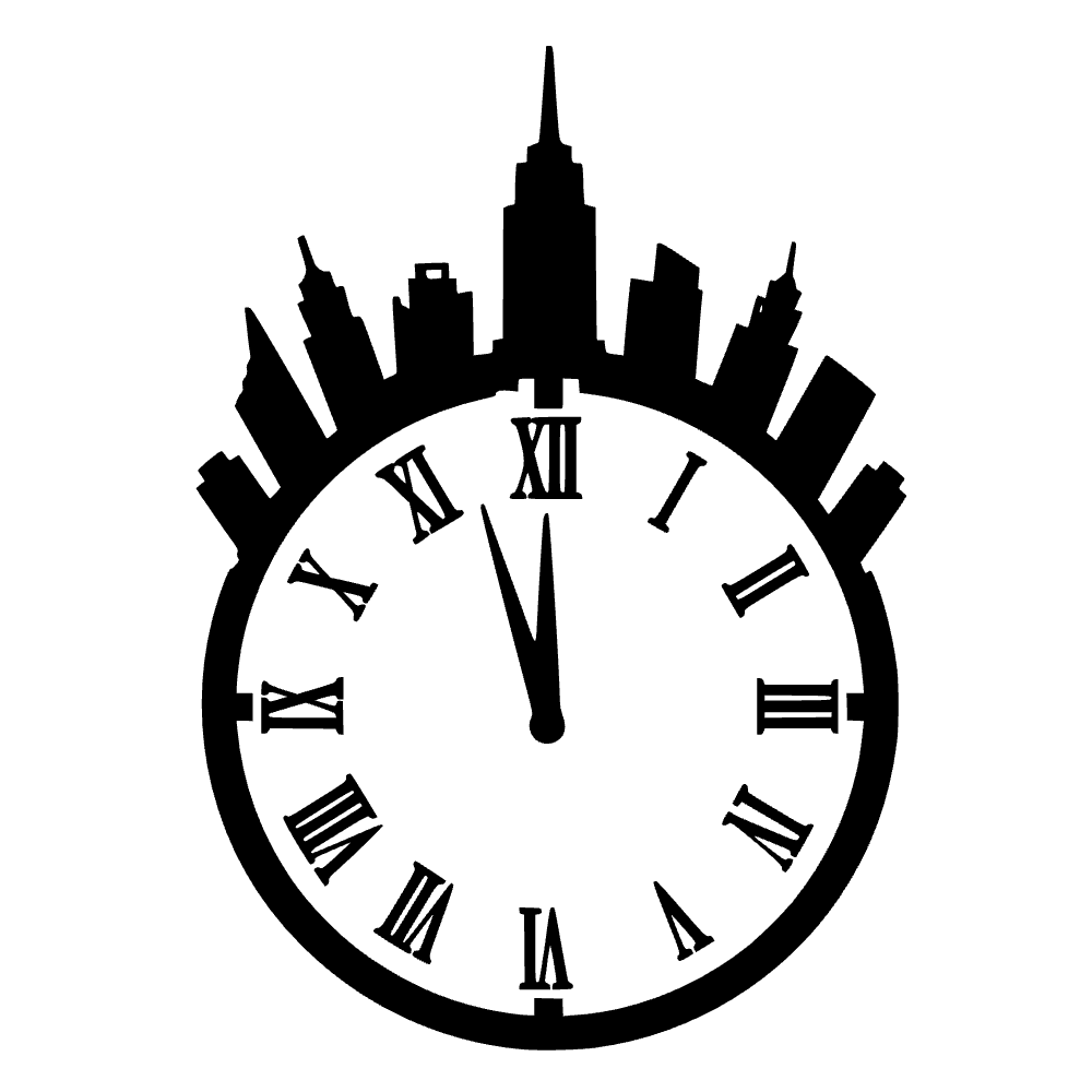 Reloj de Año Nuevo — archivo SVG
