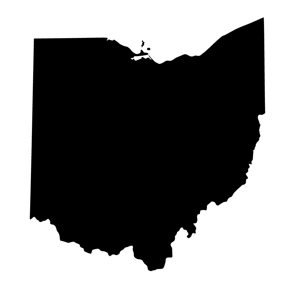 Mapa de Ohio — archivo SVG