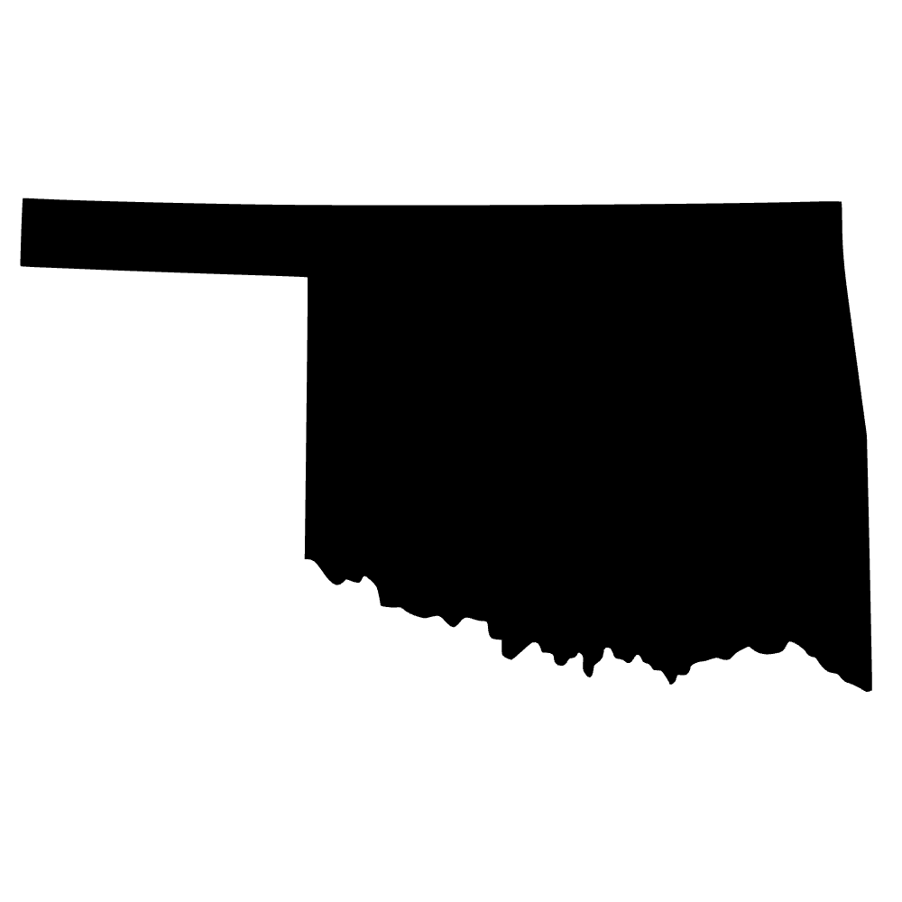 Mapa de Oklahoma — archivo SVG