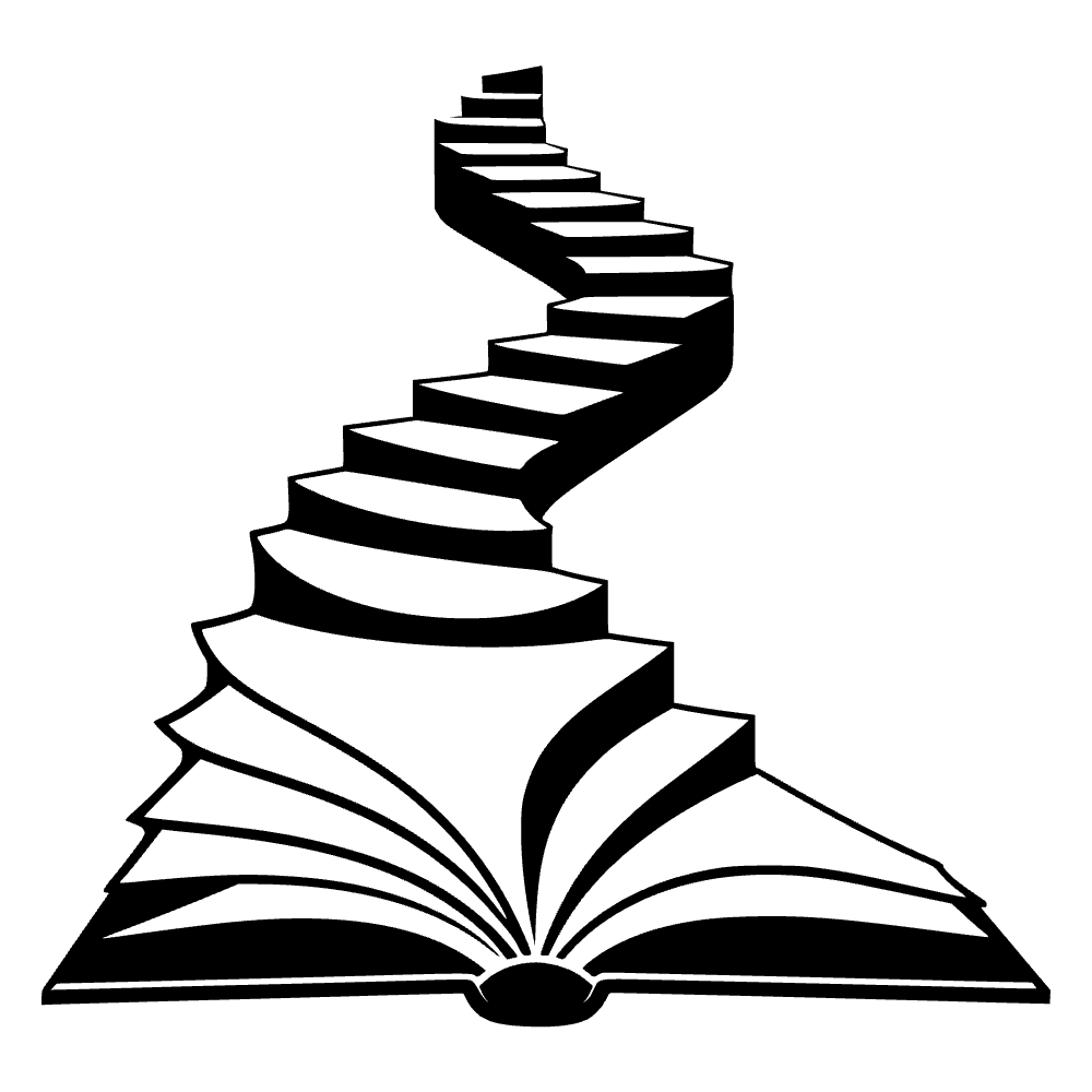 Open Book With Stairs SVG SVG cut file preview