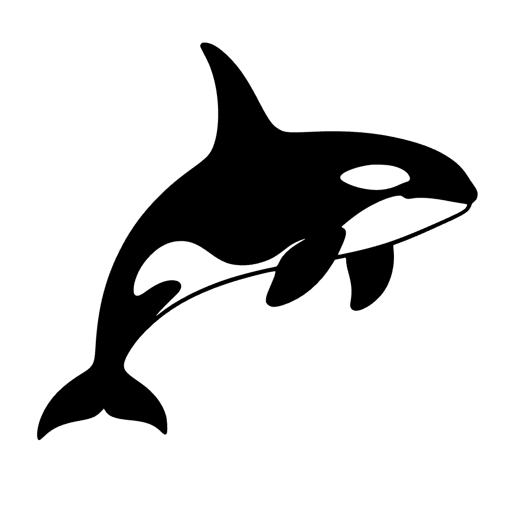 Orca saltando — archivo SVG