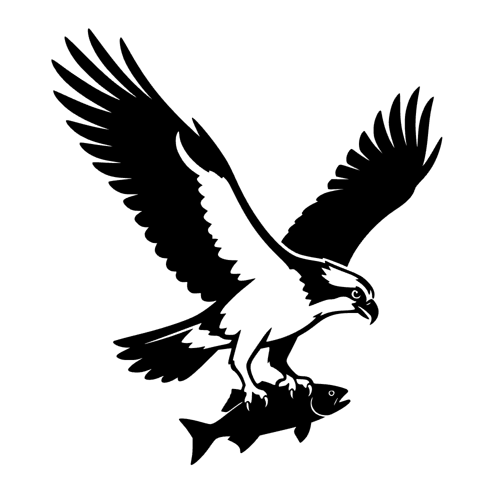 Garras de pez de águila pescadora — archivo SVG
