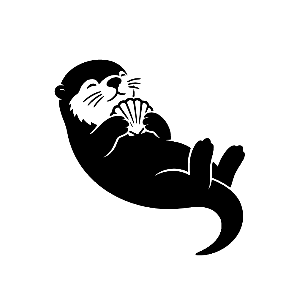 Nutria flotante — archivo SVG