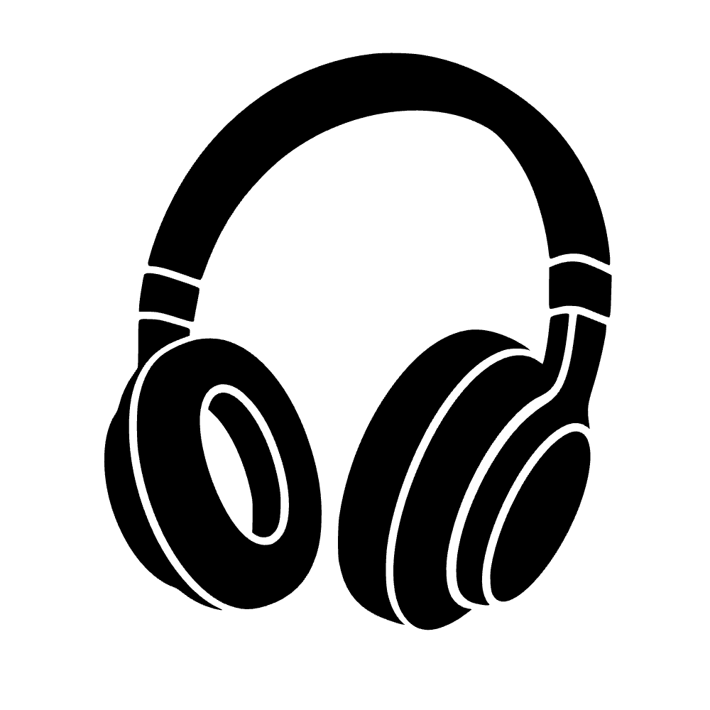 Auriculares sobre la oreja — archivo SVG