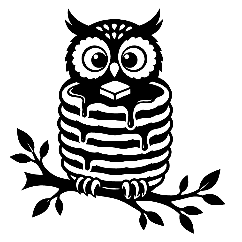 Búho hecho de pilas — archivo SVG
