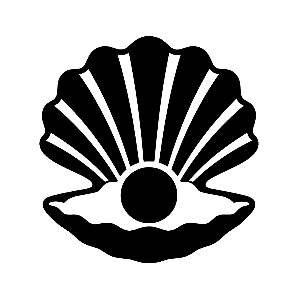 Perla en concha de ostra — archivo SVG