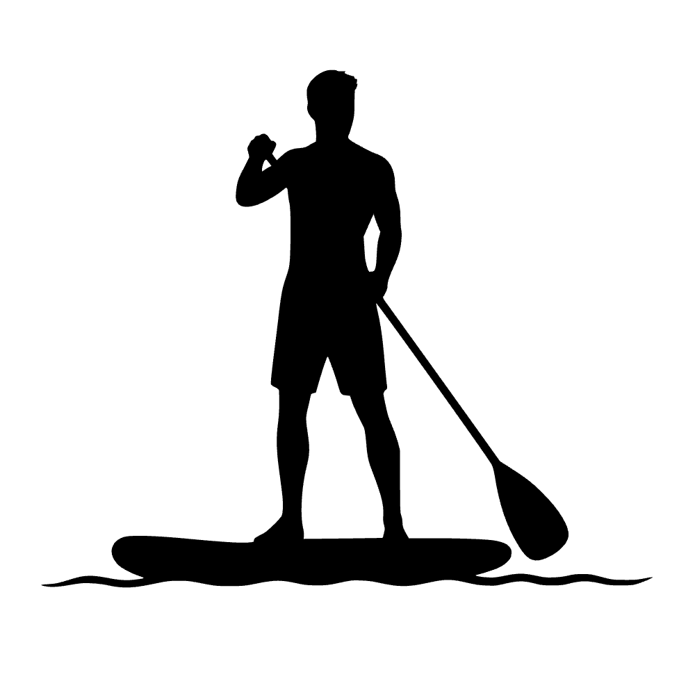 Icono de paddleboarder — archivo SVG