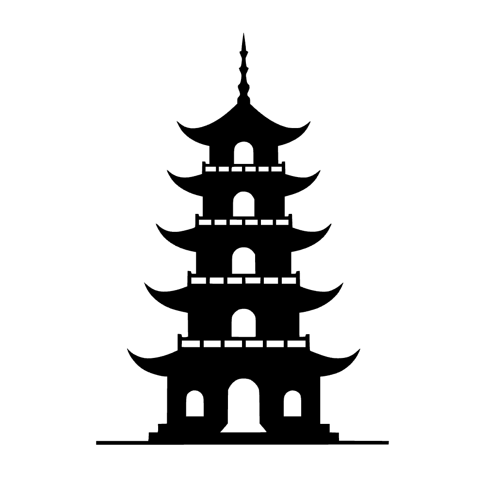 Torre de templo pagoda — archivo SVG