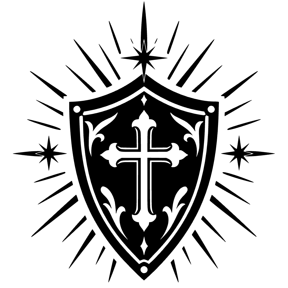 Escudo sagrado de paladín — vista previa del archivo SVG