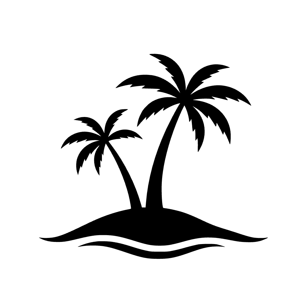 Isla de palmeras — archivo SVG