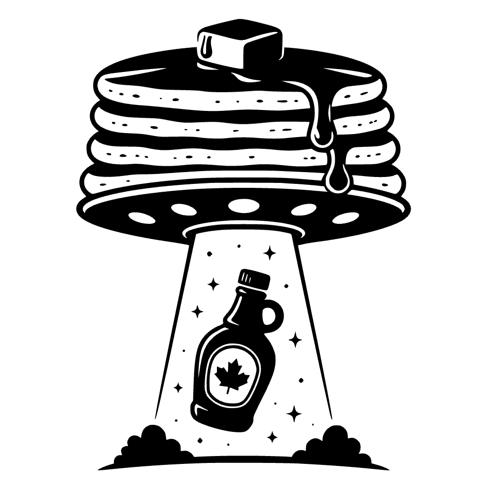 Pancake Stack UFO SVG cut file preview