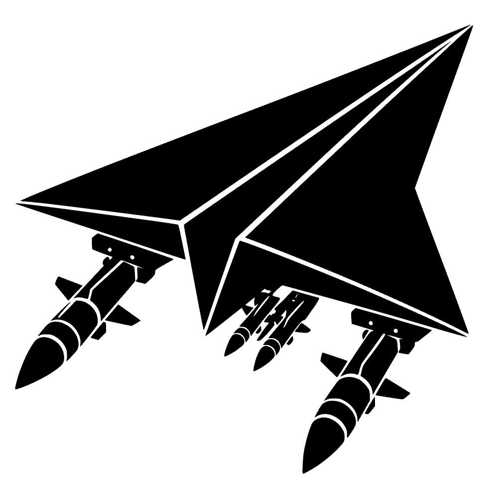 Avión de papel equipado — archivo SVG