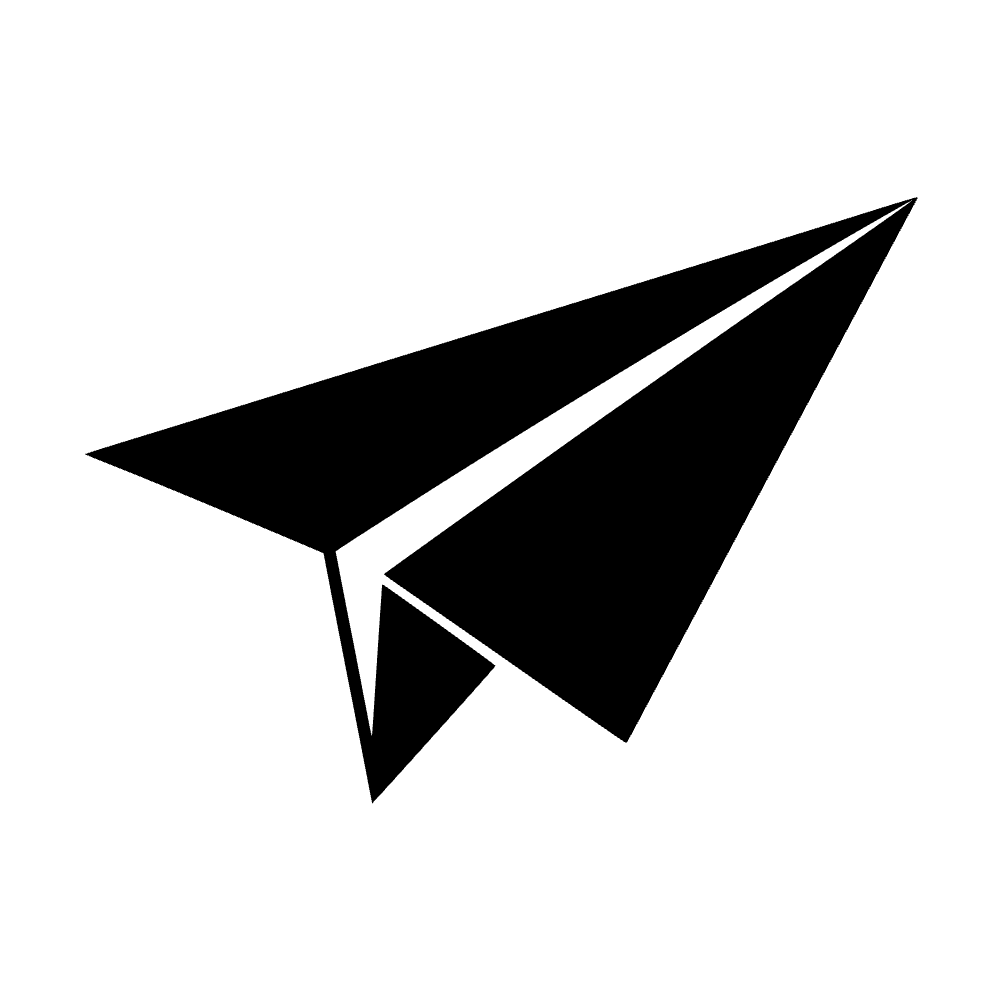Icono de avión de papel — archivo SVG