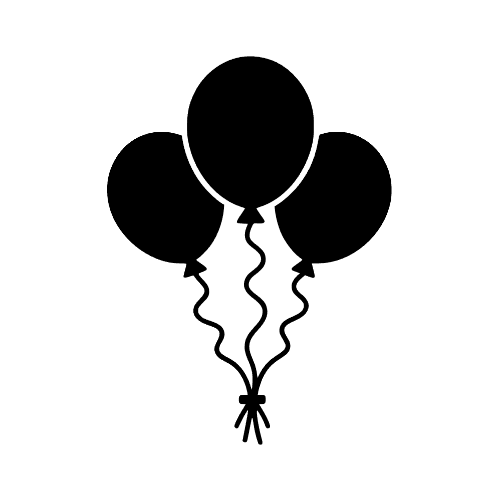 Globos de fiesta — vista previa del archivo SVG