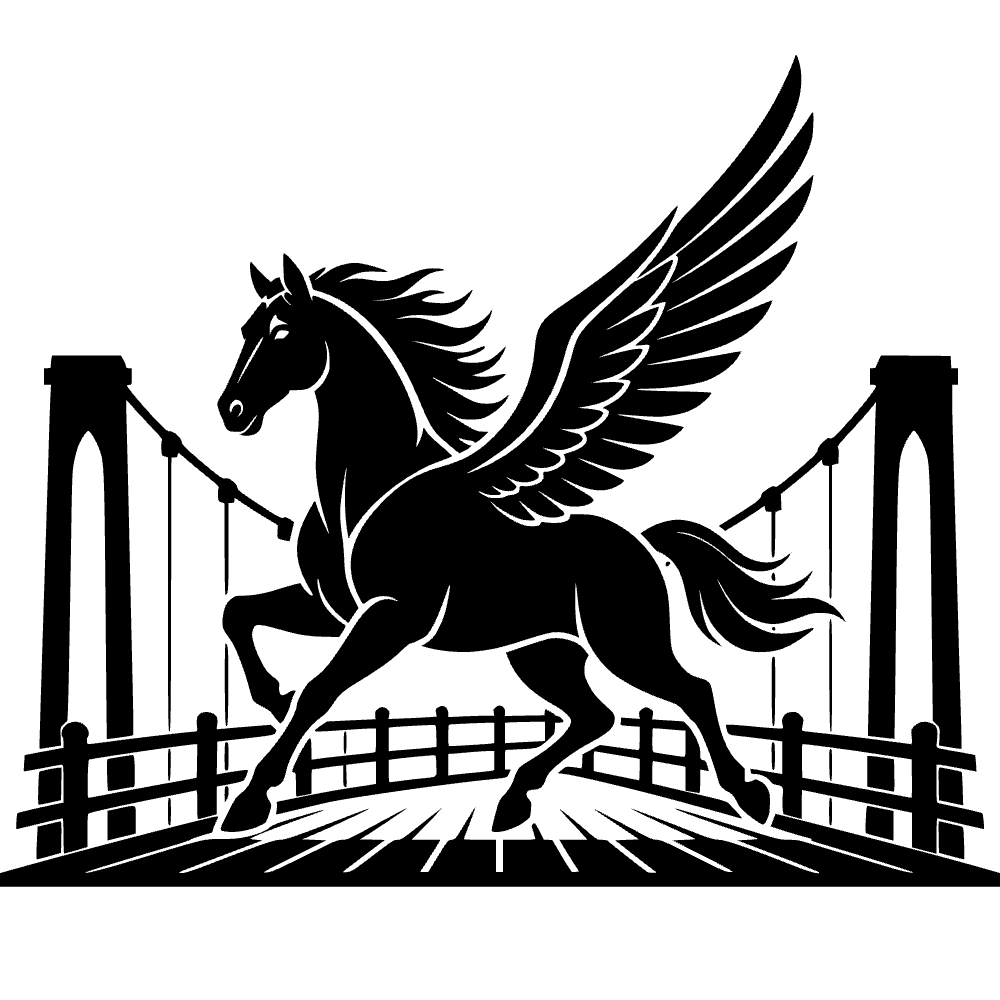 Pegaso galopando — archivo SVG