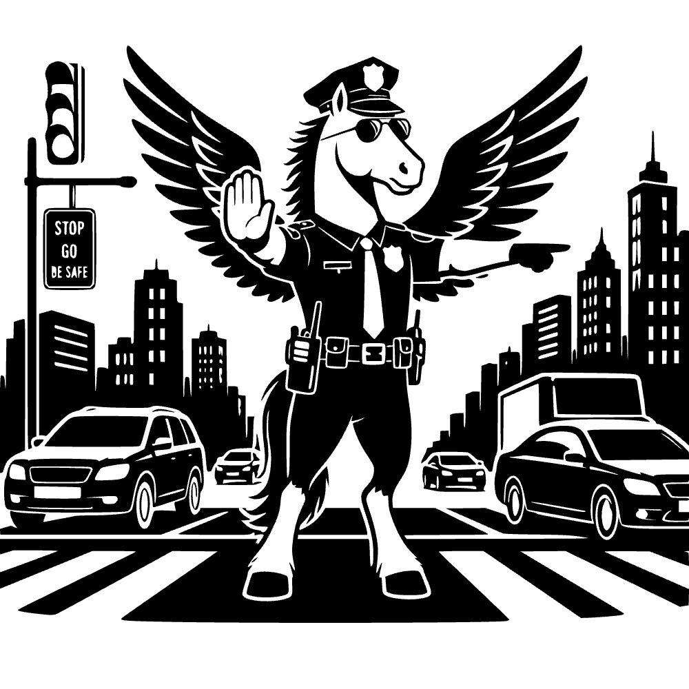 Oficial de policía pegaso — archivo SVG