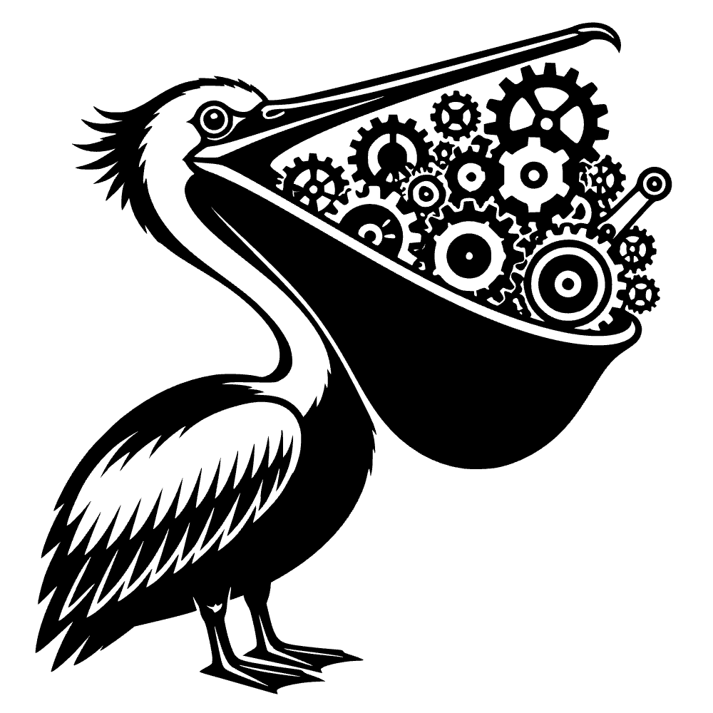 Pelican Massive Beak SVG cut file preview