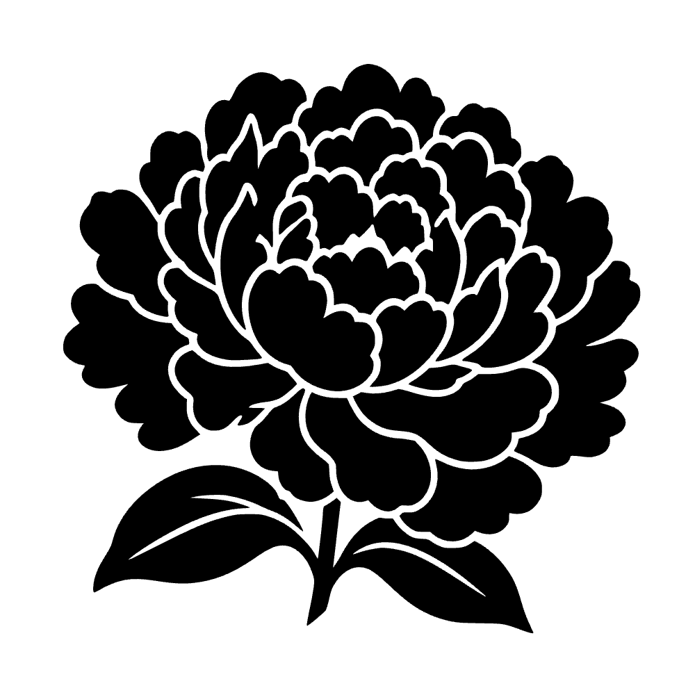 Flor de peonía — archivo SVG