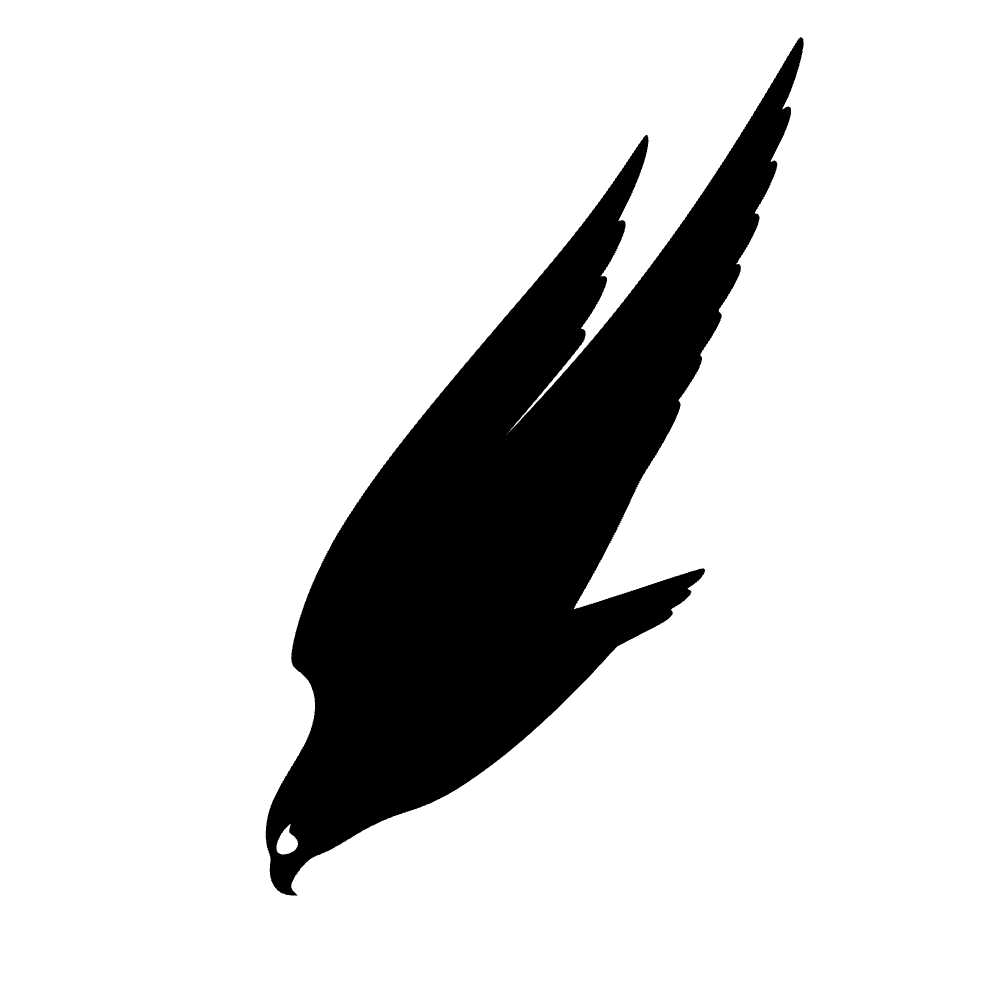 Peregrine Falcon Diving SVG cut file preview